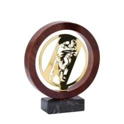 Trophée Bois & Métal Judo - H : 22cm – Réf : JX04