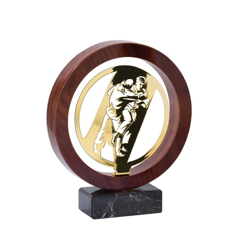 Trophée Bois & Métal Judo - H : 22cm – Réf : JX04