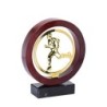 Trophée Bois & Métal Boule & Pétanque - H : 22cm – Réf : JX05