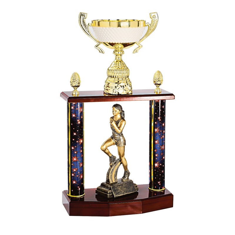 Trophée Personnalisé -  Figurines disponibles pour tous les sports - H : 51cm – Réf : 148-94