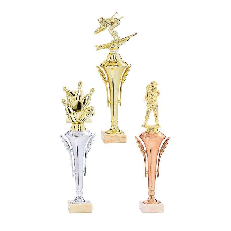 Trophée Personnalisé -  Figurines disponibles pour tous les sports - H : 32cm – Réf : 143-71