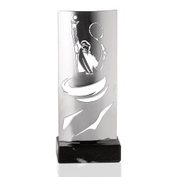 Trophée découpe Laser Tennis en Métal - H30 cm – Réf : KX-12