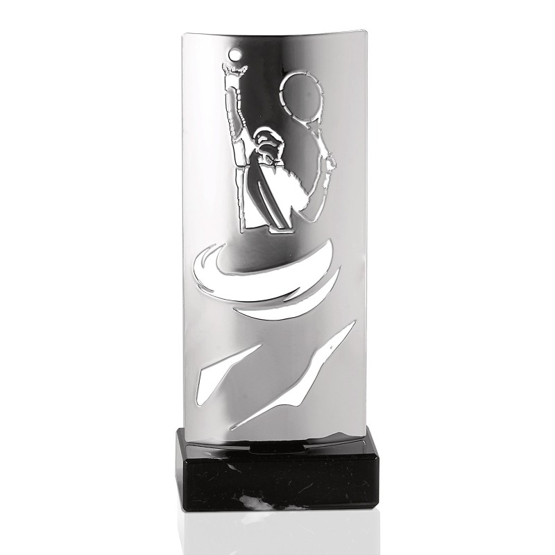 Trophée découpe Laser Tennis en Métal - H30 cm – Réf : KX-12