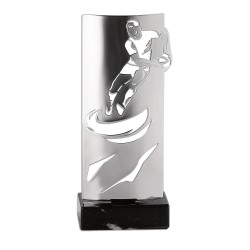 Trophée découpe Laser Rugby en Métal - H30 cm – Réf : KX-11