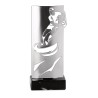 Trophée découpe Laser Rugby en Métal - H30 cm – Réf : KX-11