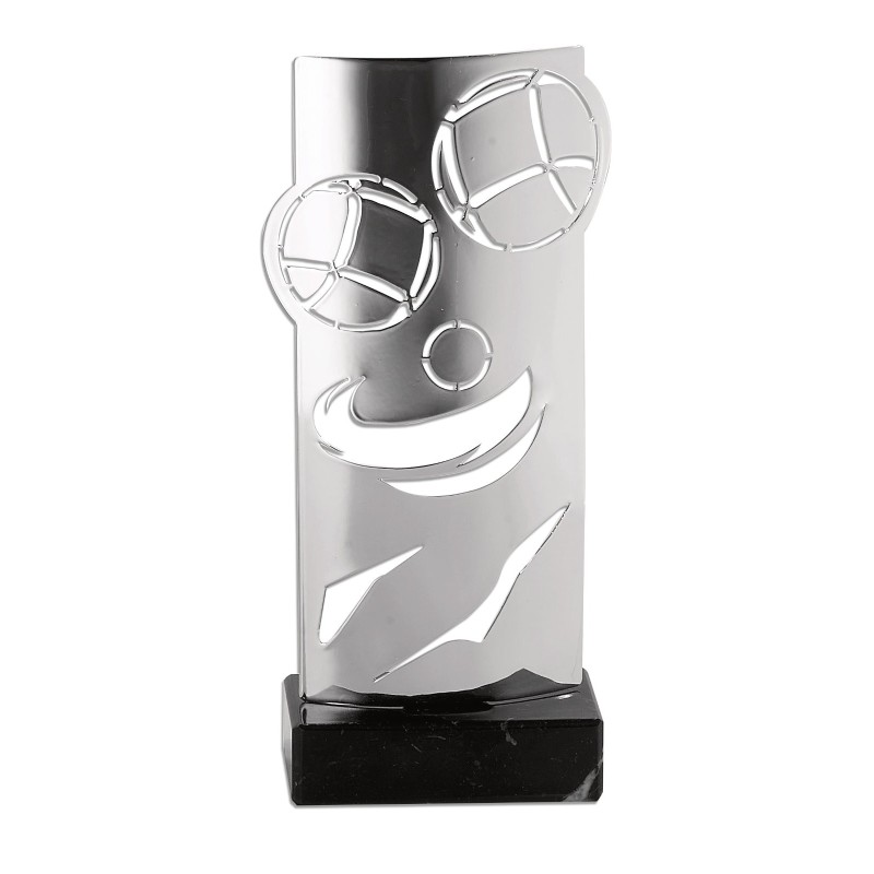 Trophée découpe Laser Boules & Pétanque en Métal - H30 cm – Réf : KX-10