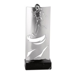 Trophée découpe Laser Course à pied en Métal - H30 cm – Réf : KX-04