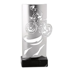 Trophée découpe Laser Cyclisme en Métal - H30 cm – Réf : KX-05