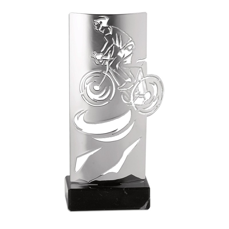 Trophée découpe Laser Cyclisme en Métal - H30 cm – Réf : KX-05