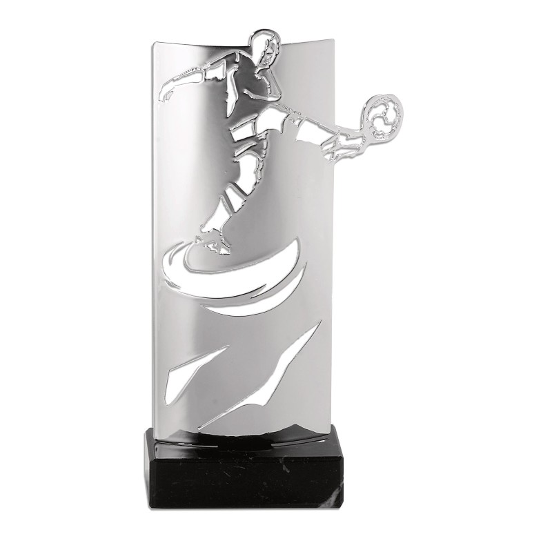 Trophée découpe Laser Football en Métal - H30 cm – Réf : KX-07