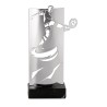 Trophée découpe Laser Football en Métal - H30 cm – Réf : KX-07