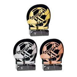 Trophée découpe Laser Football en Métal - H18 cm – Réf : FX03