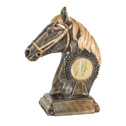 Trophée Classique Équitation en Résine  - H :23cm – Réf : 52656