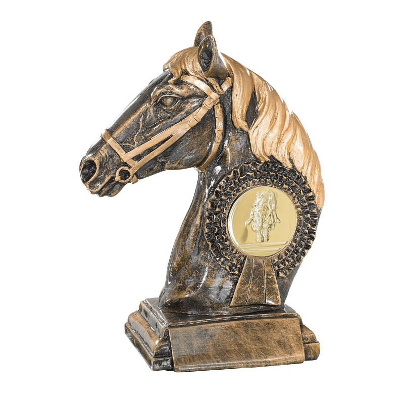 Trophée Classique Équitation en Résine  - H :23cm – Réf : 52656