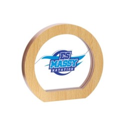 Trophée Bois  150-01- Personnalisé Logo de sport couleur