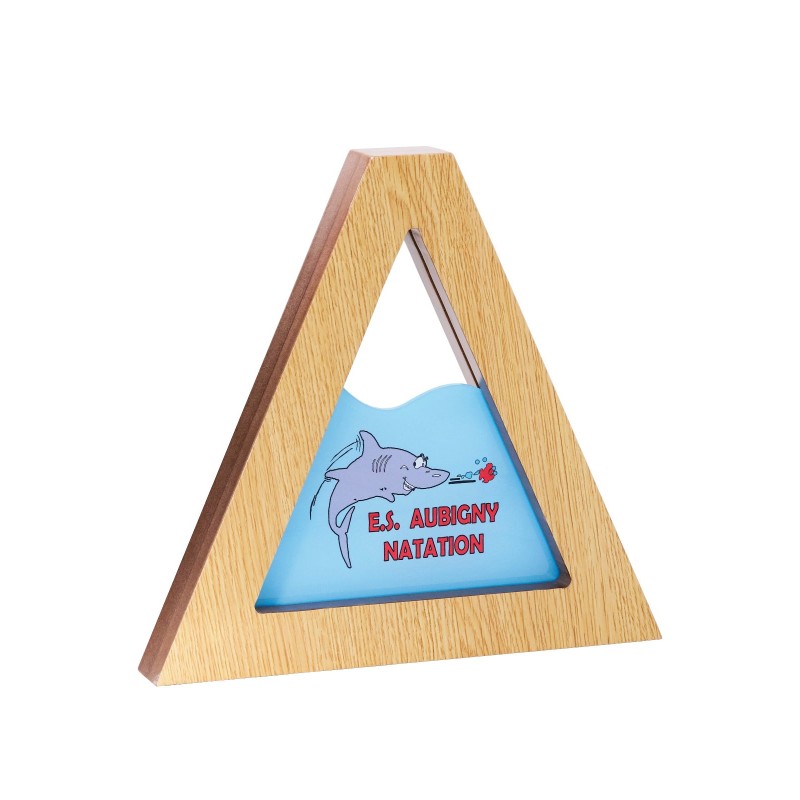 Trophée Bois  150-21- Personnalisé Logo de sport couleur