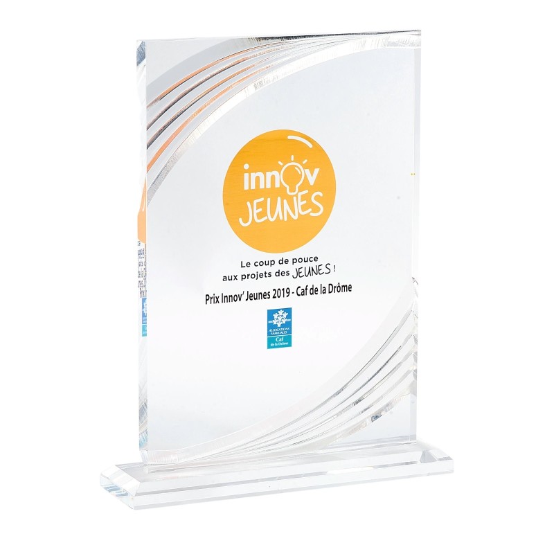 Trophée Plexiglas Marquage couleur 159-61 - Logo personnalisé
