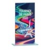 Trophée Verre Économique 160-21 - Logo personnalisé