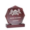 Trophée Verre & Bois Gravure Laser 164-21 - Logo personnalisé
