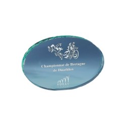 Trophée Verre Gravure Laser 167-41 - Logo personnalisé
