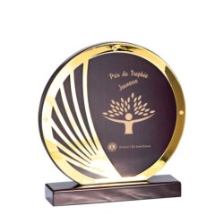 Trophée BOIS & Bois marquage couleur 153-01 - Logo personnalisé