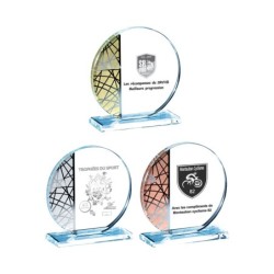 Trophée Verre Gravure Laser 171-51 - Logo personnalisé