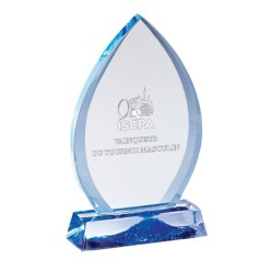 Trophée Verre Gravure Laser 173-31 - Logo personnalisé