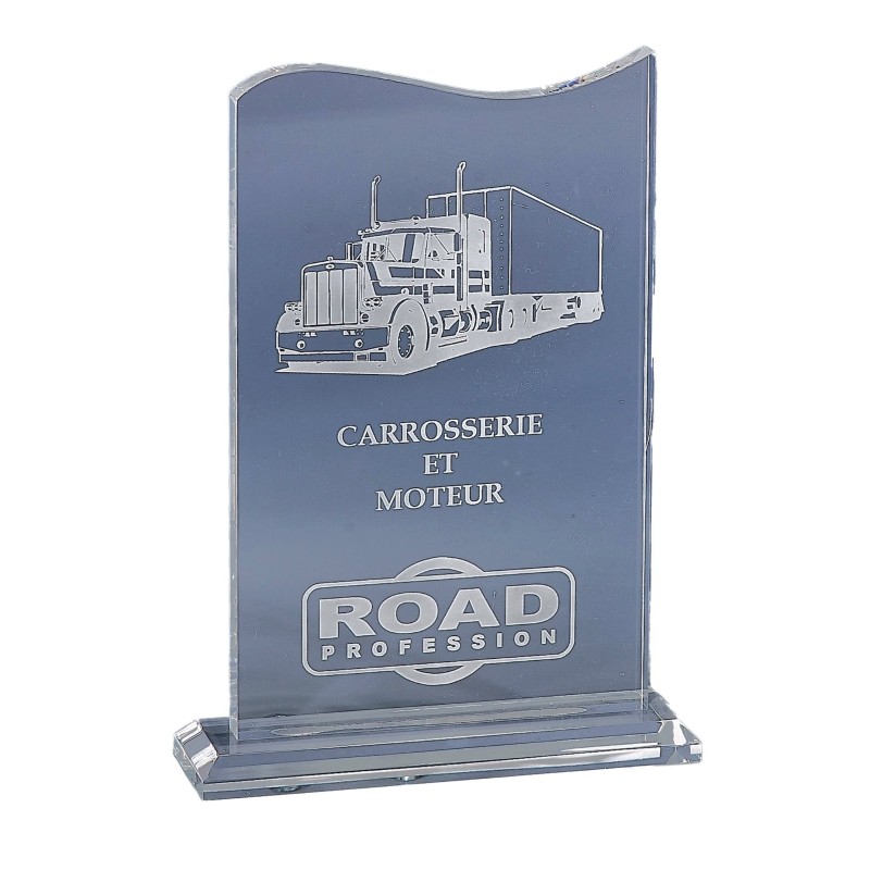 Trophée Plexiglas Gravure Laser 174-01 - Logo personnalisé