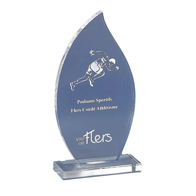 Trophée Plexiglas Gravure Laser 174-11 - Logo personnalisé