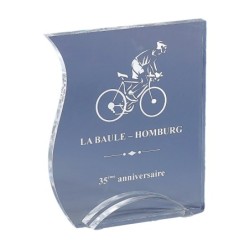 Trophée Plexiglas Gravure Laser 175-01 - Logo personnalisé