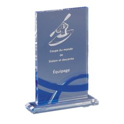 Trophée Plexiglas Gravure Laser 175-11 - Logo personnalisé