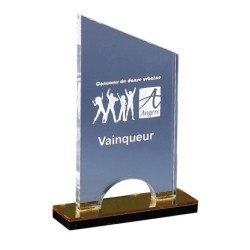 Trophée Plexiglas Gravure Laser 176-21 - Logo personnalisé