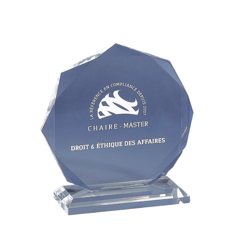 Trophée Plexiglas Gravure Laser 179-01 - Logo personnalisé