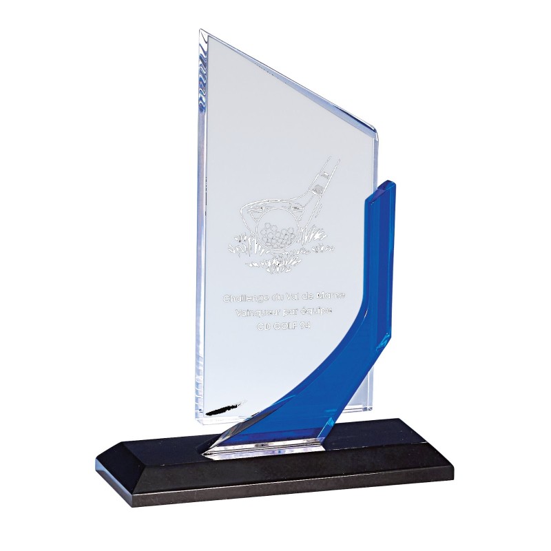 Trophée Plexiglas Gravure Laser 179-11 - Logo personnalisé