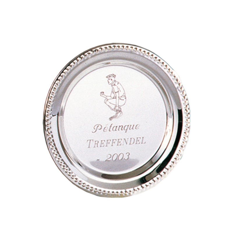 Assiette Métal Personnalisable : 182-02CLI - Logo personnalisé