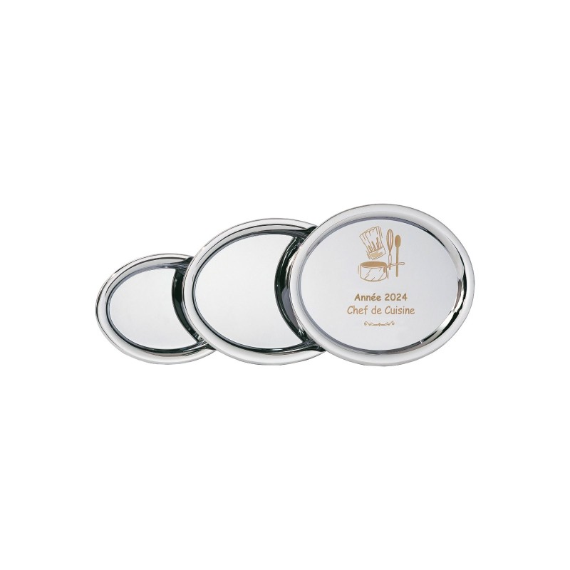 Plateau Métal Personnalisable : 183-01CLI - Logo personnalisé