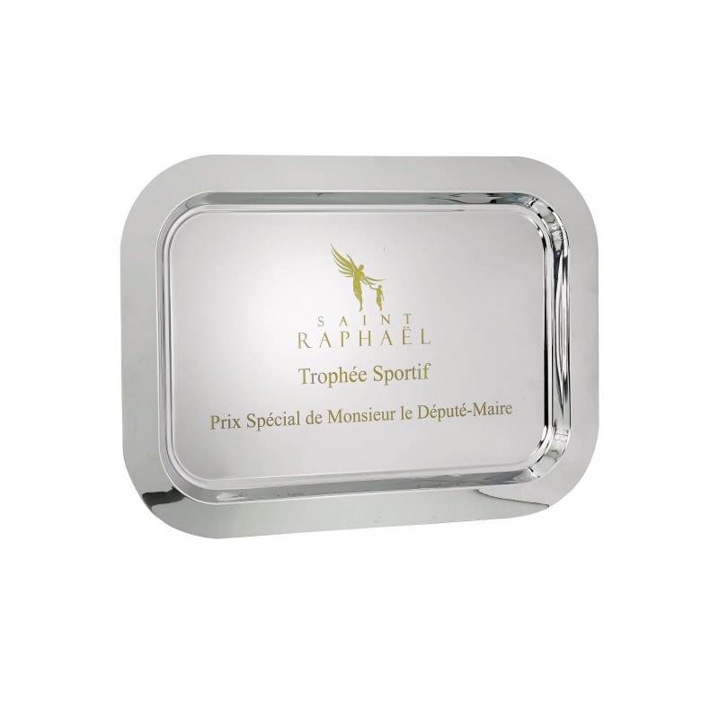 Plateau Métal Personnalisable : 183-21CLI - Logo personnalisé