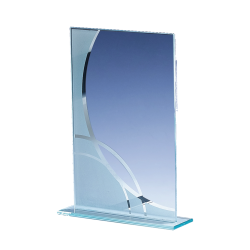 Trophée Verre Économique 162-32 - Logo personnalisé