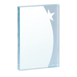 Trophée Verre Marquage couleur 154-12 - Logo personnalisé