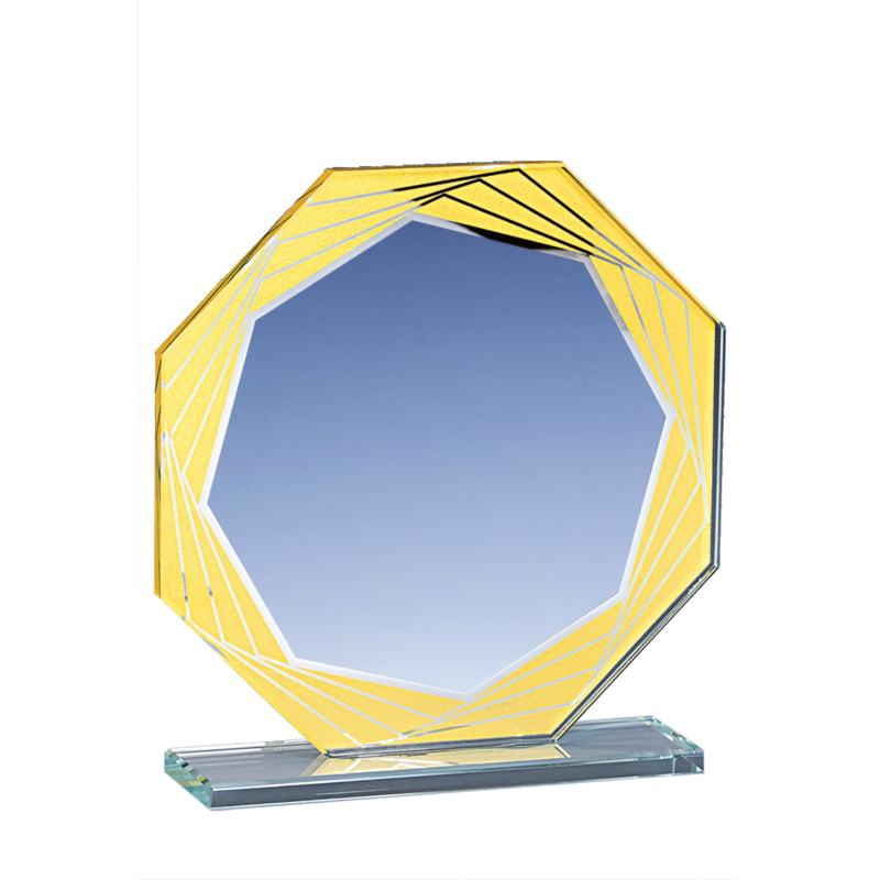 Trophée Verre Économique 160-41 - Logo personnalisé