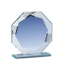 Trophée Verre Économique 160-41 - Logo personnalisé