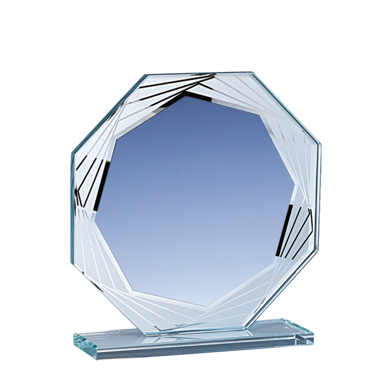 Trophée Verre Économique 160-41 - Logo personnalisé