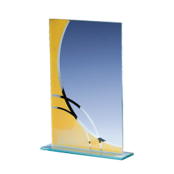 Trophée Verre Économique 162-33 - Logo personnalisé