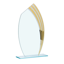 Trophée Verre Économique 162-23 - Logo personnalisé