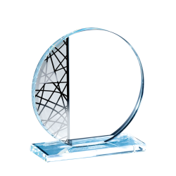 Trophée Verre Marquage couleur 154-32 - Logo personnalisé