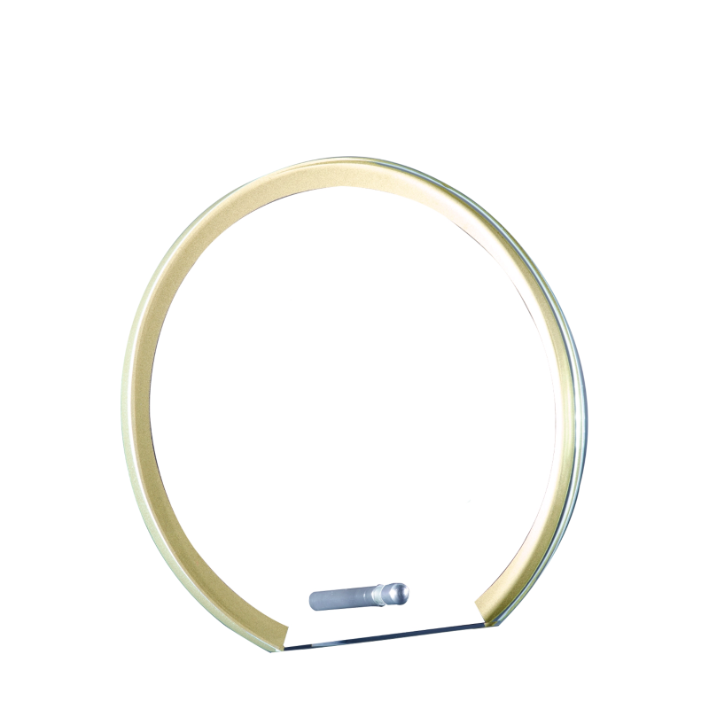 Trophée Verre Marquage couleur 157-21 - Logo personnalisé