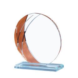 Trophée Personnalisé en verre - H : 17cm – Réf : 124-01