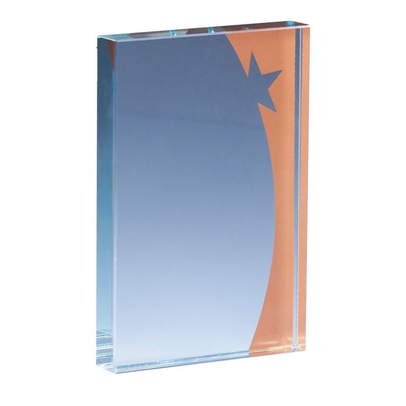 Trophée Verre Gravure Laser 168-31 - Logo personnalisé