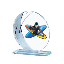 Trophée Personnalisé en verre - H : 17cm – Réf : 124-01