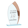 Trophée Verre Économique 162-21 - Logo personnalisé